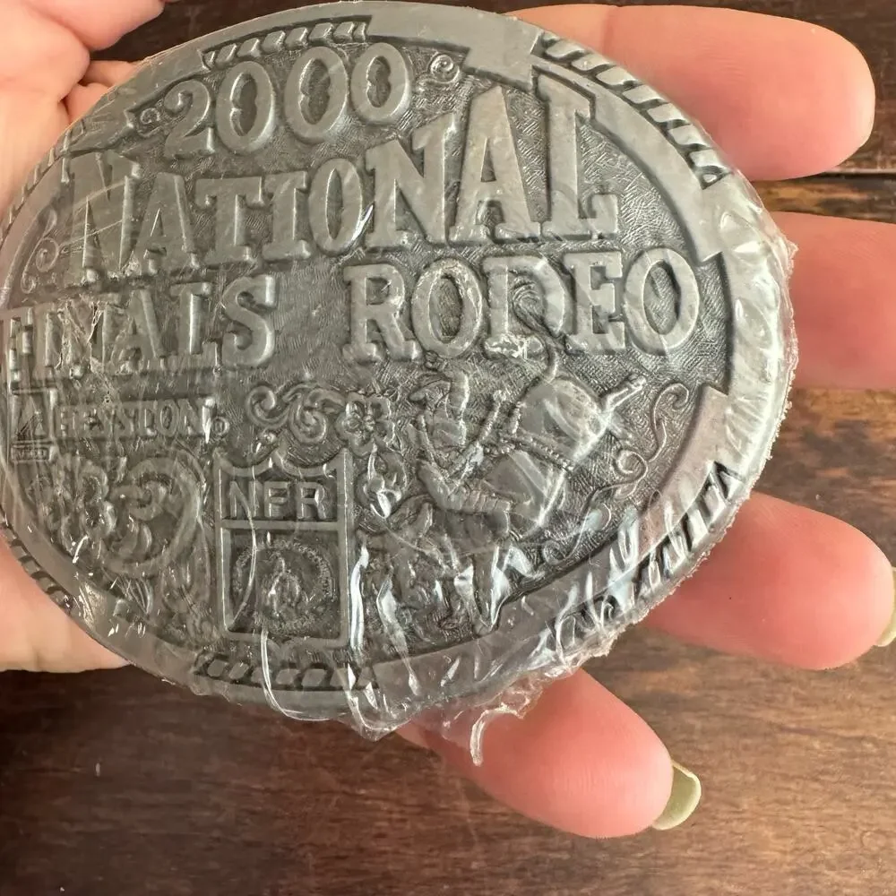Silver Rodeo Belt Buckle - Picture 4 of 4